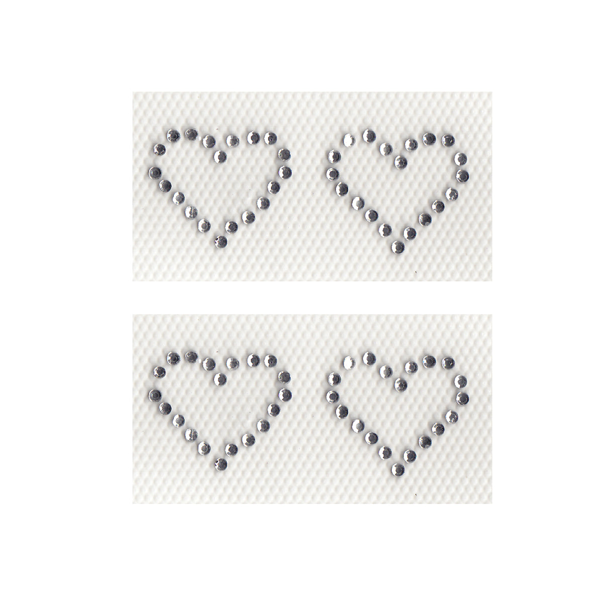 4 Mini Hearts -- 2cm x 2cm each Available in 3 Colors