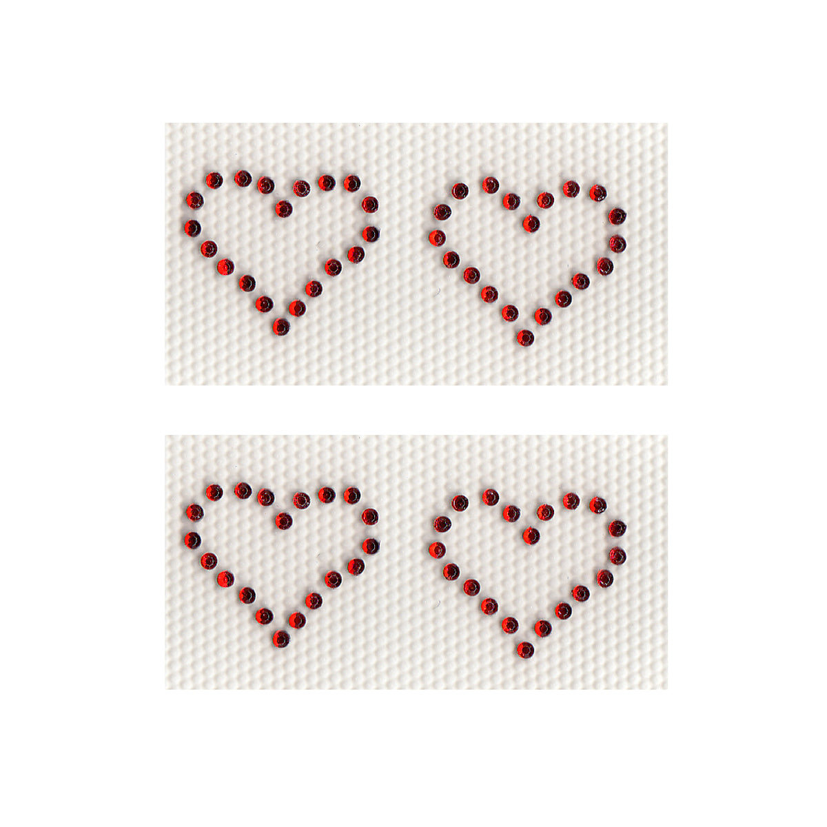 4 Mini Hearts -- 2cm x 2cm each Available in 3 Colors