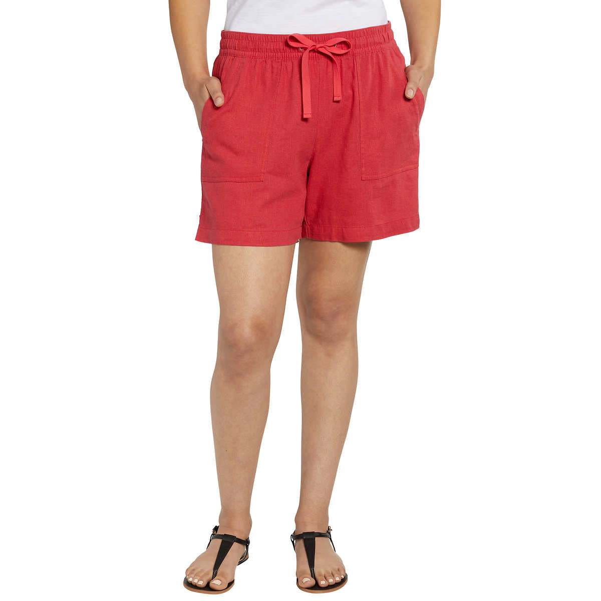 Nautica Ladies' Linen Blend Pull-On Short