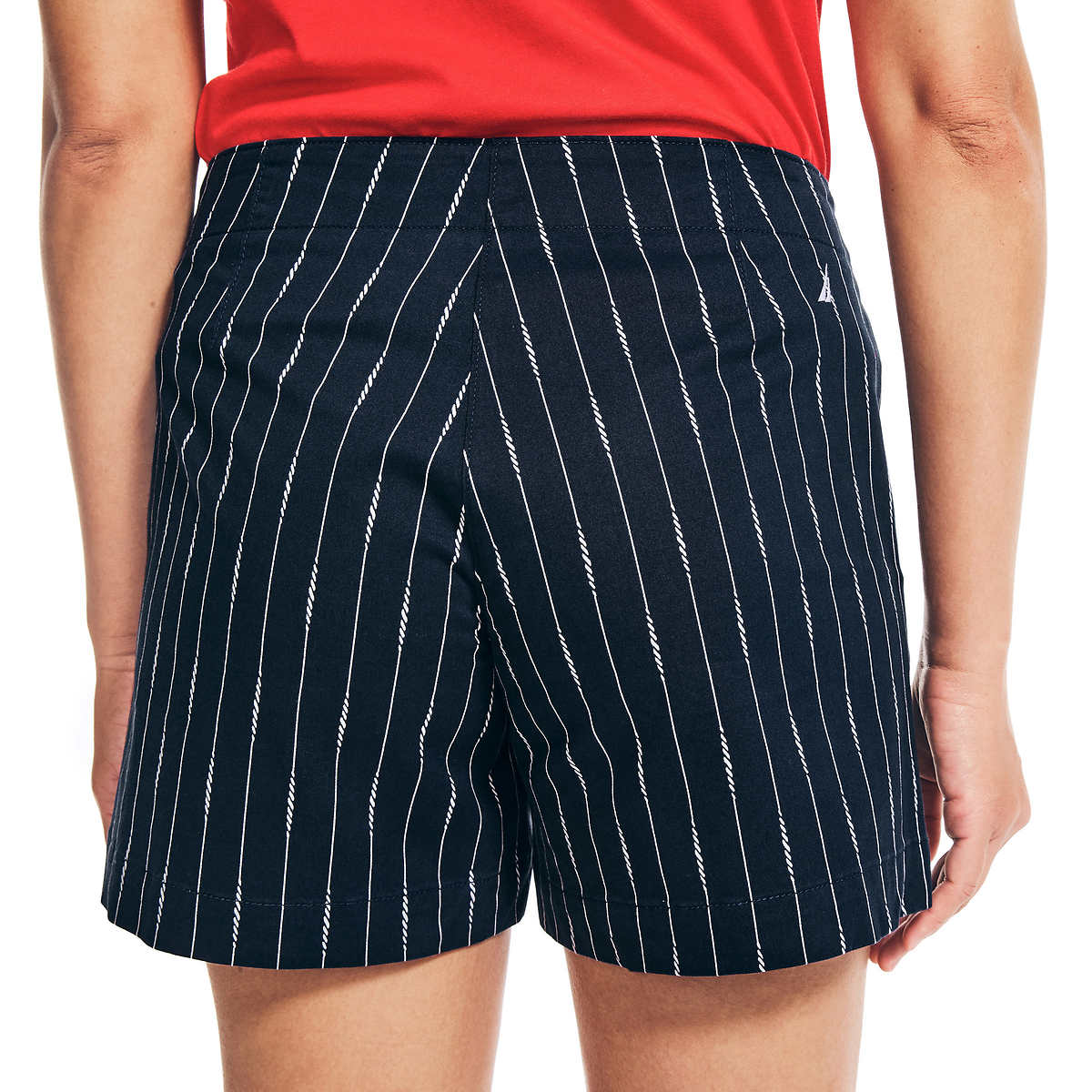 Nautica Womens Midweight Mid-Rise Twill Shorts