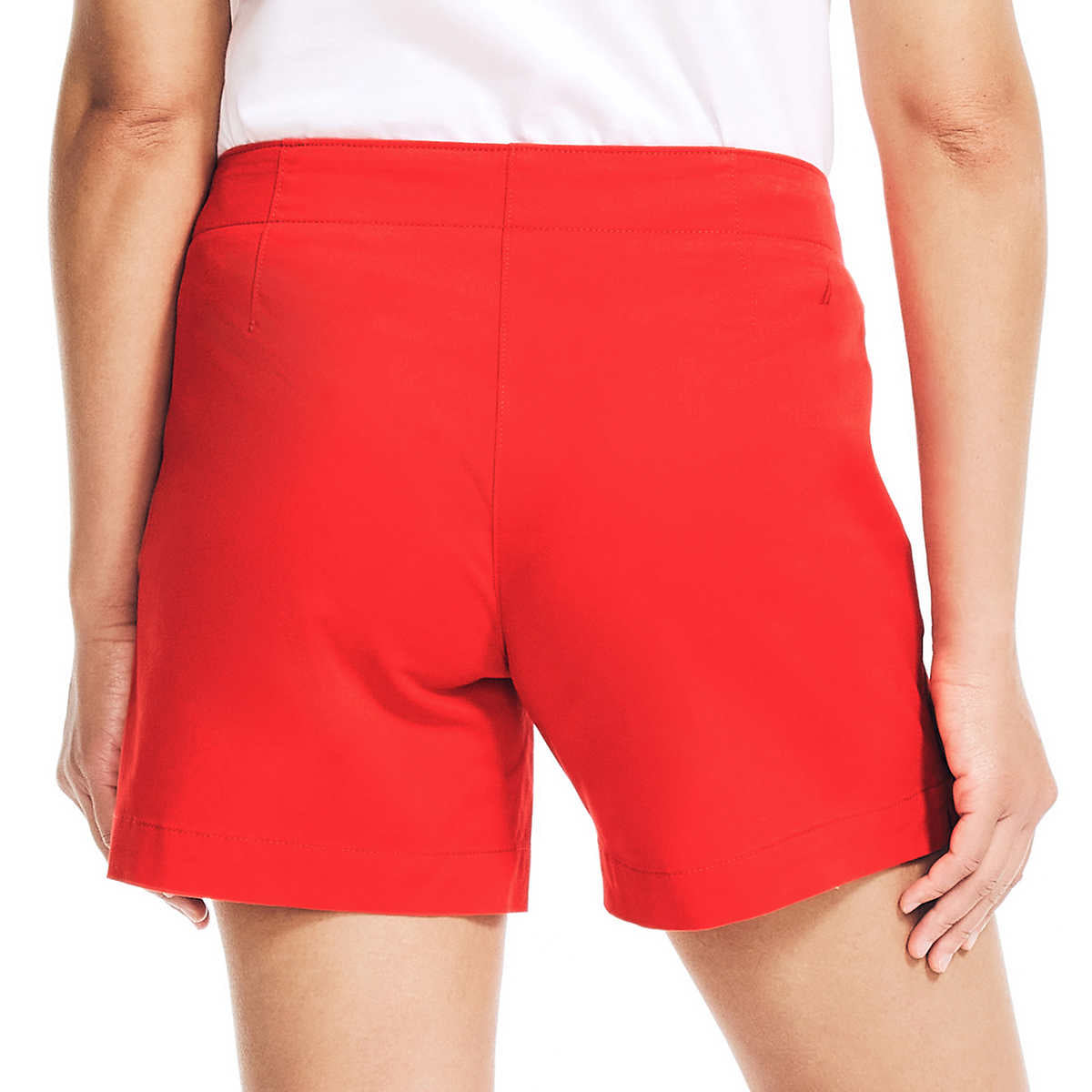 Nautica Womens Midweight Mid-Rise Twill Shorts