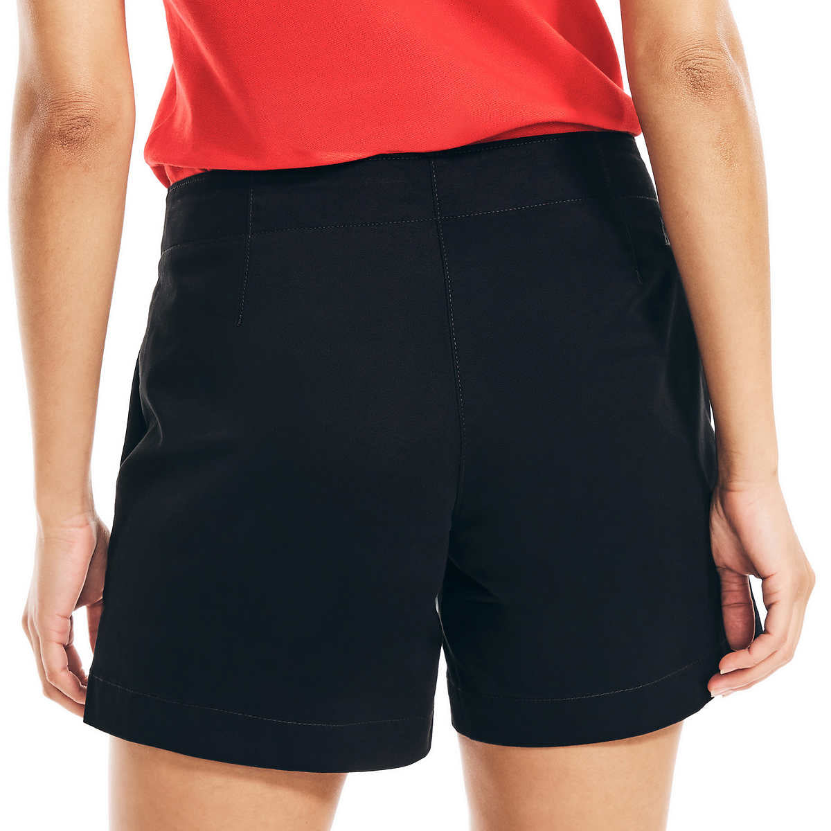 Nautica Womens Midweight Mid-Rise Twill Shorts